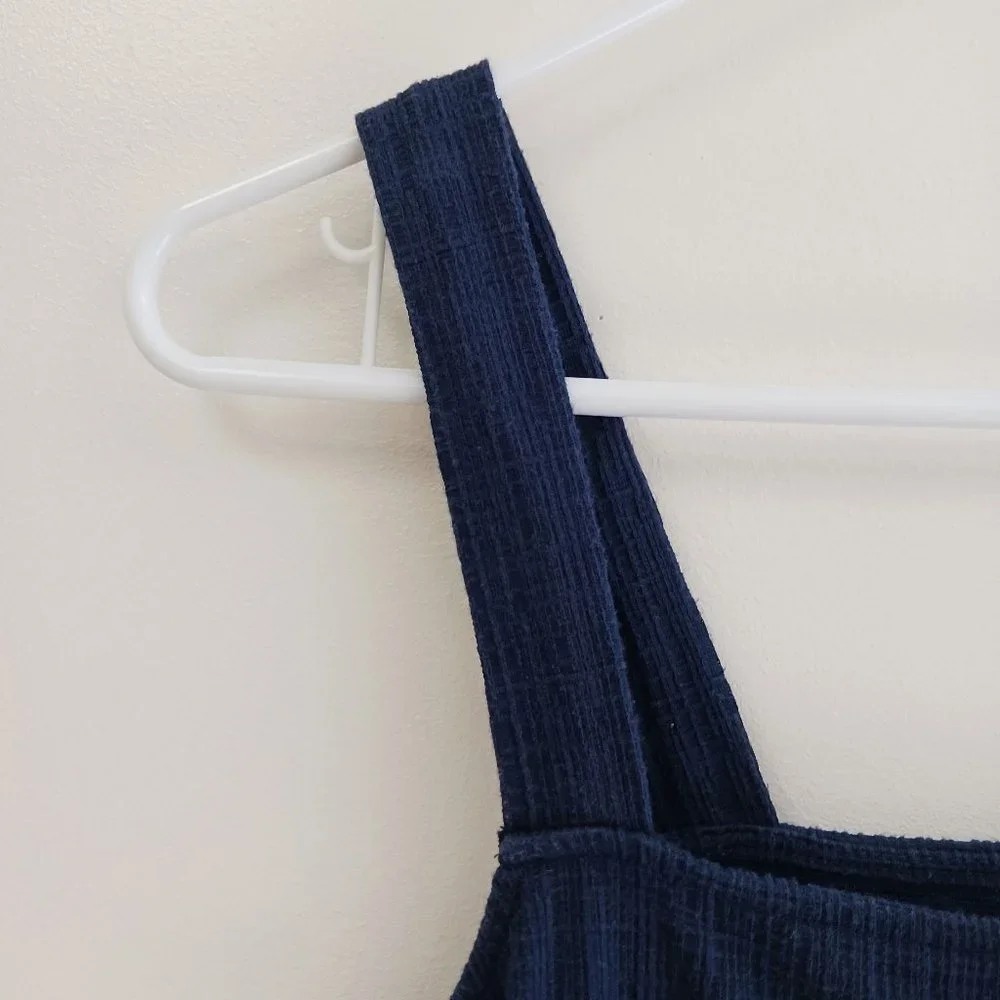 LOFT Navy Button-Down Tank Top Size XS - Picture 2 of 6